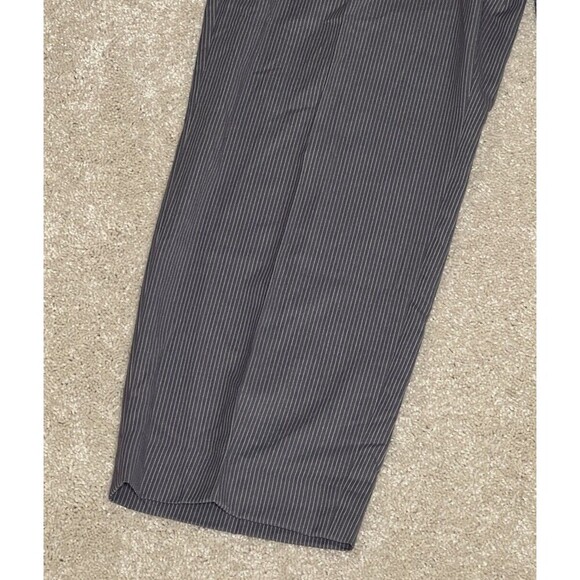 Bocaccio Uomo Pants‎ Men's 32 x 27 Gray Striped Dress Pant Pleated Front - Picture 5 of 9
